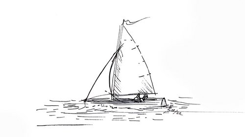 Segelboot auf der Bleilochtalsperre (Copyright: Björn Jannig Schweder)