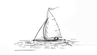 Sailboat on the Bleilochtalsperre (Copyright: Björn Jannig Schweder)
