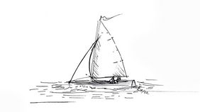 Sailboat on the Bleilochtalsperre (Copyright: Björn Jannig Schweder) 