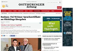 Screenshot der Website