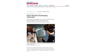 Screenshot der Website 