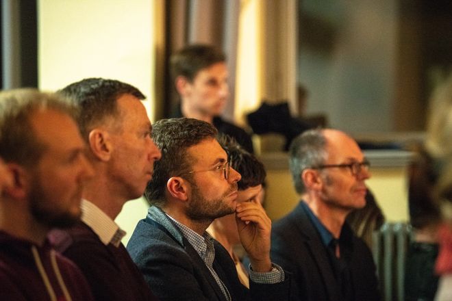 Foto vom Eröffnungsvortrag der Gastprofessur mit Prof. Dr. Judith Simon.