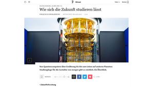Screenshot der Website 