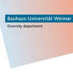 The type logo shows the words »Bauhaus-Universität Weimar - Diversity Department«.