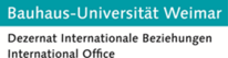 Logo Bauhaus-Universität Weimar – Dezernat Internationale Beziehungen