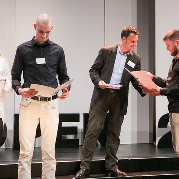 Leo Stolte at the award ceremony 