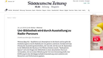 Screenshot der Seite