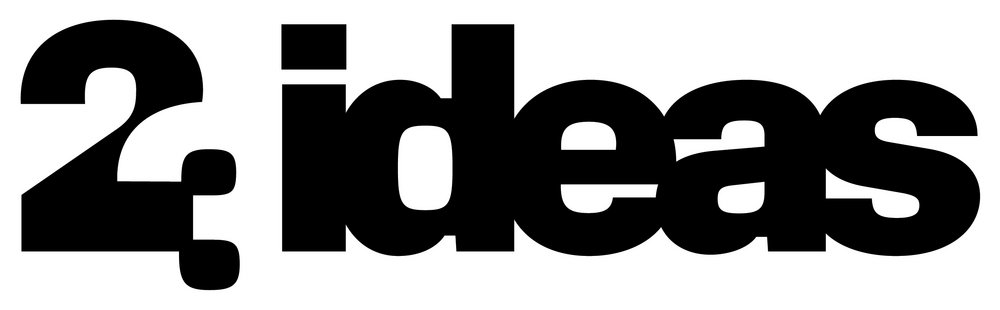 Logo 23:ideas, schwarz-weiße Typo