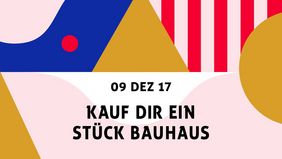 Am Samstag, 9. Dezember 2017, laden das Bauhaus.TransferzentrumDESIGN (BTD) und die Gründerwerkstatt neudeli ins Hauptgebäude der Bauhaus-Universität Weimar zum Weihnachtsmarkt »Kauf Dir ein Stück Bauhaus!« ein. 