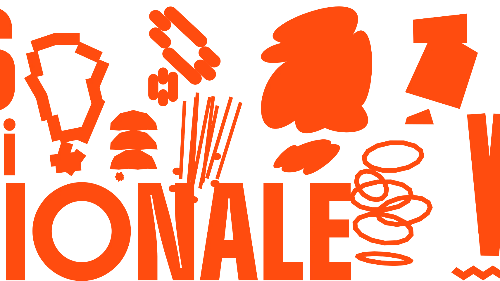 rafische Veranstaltungsankündigung für »!RRATIONALE 2026« an der Bauhaus-Universität Weimar mit orangefarbener Form auf grauem Hintergrund und Datumsangabe »8.–12. Juni«.