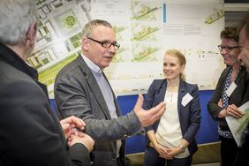 Im Rahmen der Arena 2 im März 2015 wurden die unterschiedlichen Wettbewerbsergebnisse präsentiert. (Quelle: Neue Zeche Westerholt, Foto: Jan Federmann)