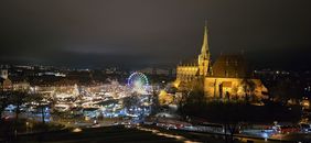 Blick von der Zitadelle über Erfurt