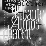 Plakat zur Veranstaltung; Gestaltung: Gabriel Dörner