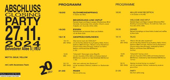 [Translate to English:] Programm