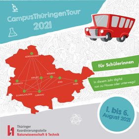 Die CampusThüringenTour findet in diesem Jahr zum ersten Mal rein digital statt. (Bild: thüko)