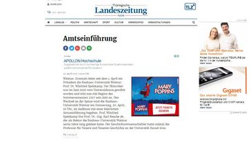 Screenshot der Seite