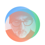 Screenshot von der Seite »Gesunde Gestaltung« mit einem Foto von Prof. Wolfgang Sattler
