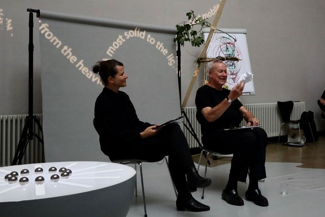 Jenny Brockmann und Robert Wilson. Foto: René-T. Kusche Jenny Brockmann und Robert Wilson. Foto: René-T. Kusche