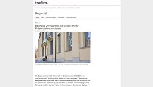 Screenshot der Website 