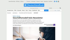 Screenshot der Website 