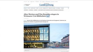 Screenshot der Website