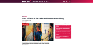 Screenshot der Website