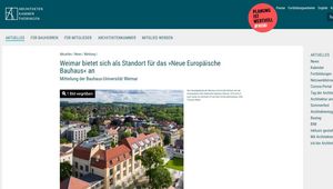 Screenshot der Website 