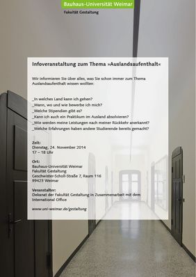 Plakat zur Veranstaltung