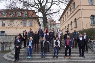 Kick Off-Beteiligte am 27. Januar 2022: ProTELC ist ein Gemeinschaftsprojekt von sieben Thüringer Hochschulen, die sich in einer Allianz Thüder Ingenieurwissenschaften (Allianz THÜR ING) verbunden haben. Foto: Bardha Bajrami