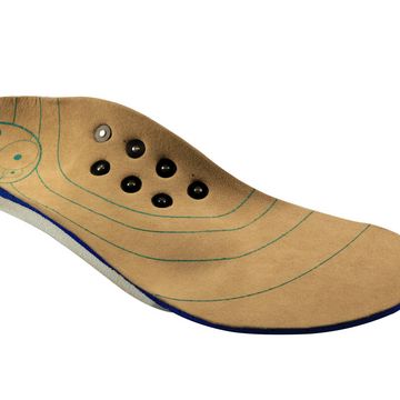 Insgesamt sieben bewegliche Stifte sind in der Einlegesohle verbaut.