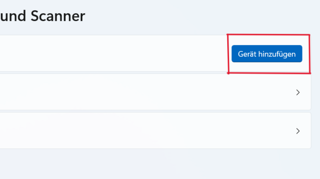 Wählen Sie "Gerät hinzufügen" aus.