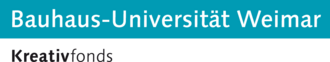 Logo des Kreativfonds der Bauhaus-Universität Weimar