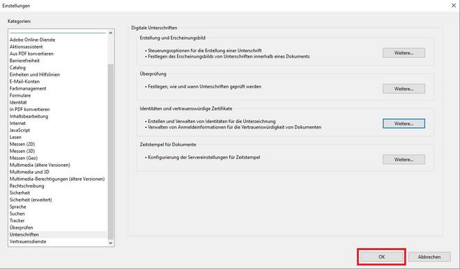 Screenshot mit Hervorhebung des Schrittes: Schließen des Fensters