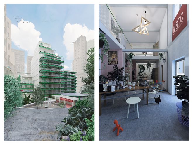 Darstellung der besetzten Gebäude (Visualisierung: Alexander Blumentritt, Freyja Mittmann)