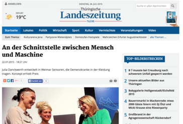 Screenshot der Website
