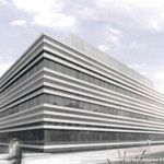 Visualisierung des neuen Laborgebäudes in der Coudaystraße 13D. Urheber: agn Niederberghaus & Partner GmbH, Halle