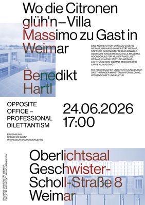 Veranstaltungsplakat (Copyright: Professur Entwerfen und Wohnungsbau)