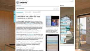 Screenshot der Website 