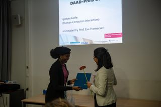 Foto der Preisverleihung des DAAD Preises 2019