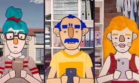 Videostill aus dem Clip über Karrierechancen nach dem Studium von Philipp Kämmerer und Juro Carl Anton Reinhardt 