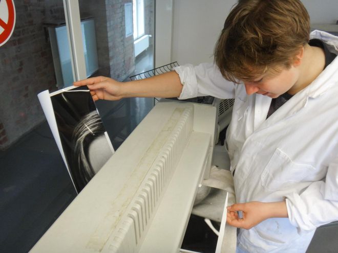 The smaller test patterns can be dried with the help of this machine.