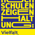 Das Bild zeigt den Kampagnen-Slogan »Hochschulen zeigen Haltung: Vielfalt verteidigen«.