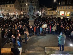 Prof. Peter Benz spricht bei studentisch organisierter Demonstration am 22. Januar 2024. Prof. Peter Benz spricht bei studentisch organisierter Demonstration am 22. Januar 2024.