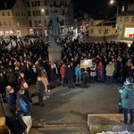 Prof. Peter Benz spricht bei studentisch organisierter Demonstration am 22. Januar 2024.