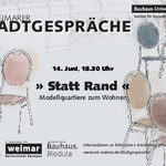 Ankündigung des 3. Weimarer Stadtgesprächs (Copyright: Institut für Europäische Urbanistik)