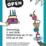 Plakat des »neudeli Open«