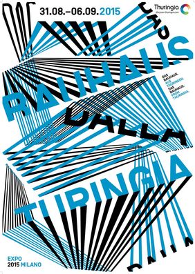 Robin Weissenborn: Das Bauhaus. Aus Thüringen. Poster, 2015
