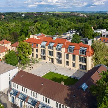 Aerial view of the Bauhaus-Universität Campus