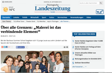 Screenshot der Website