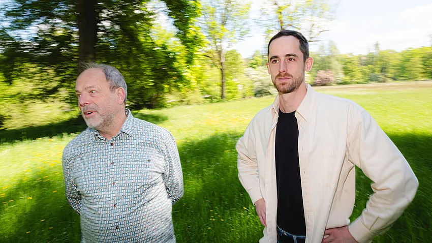 Porträt von Klaus Fritze-Herbst (links) und Christian Doeller vom Projekt »PostCompost«